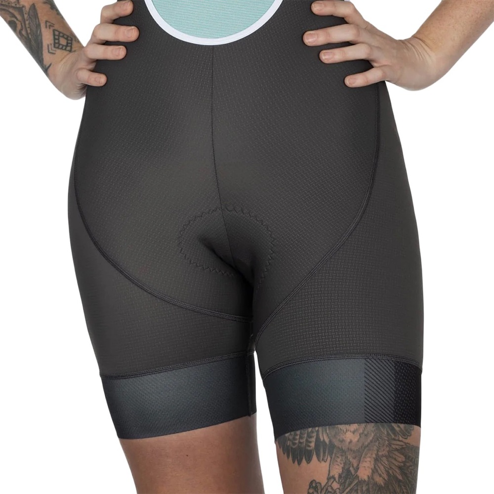 Ornot Womens House Bib Shorts - Gray Block